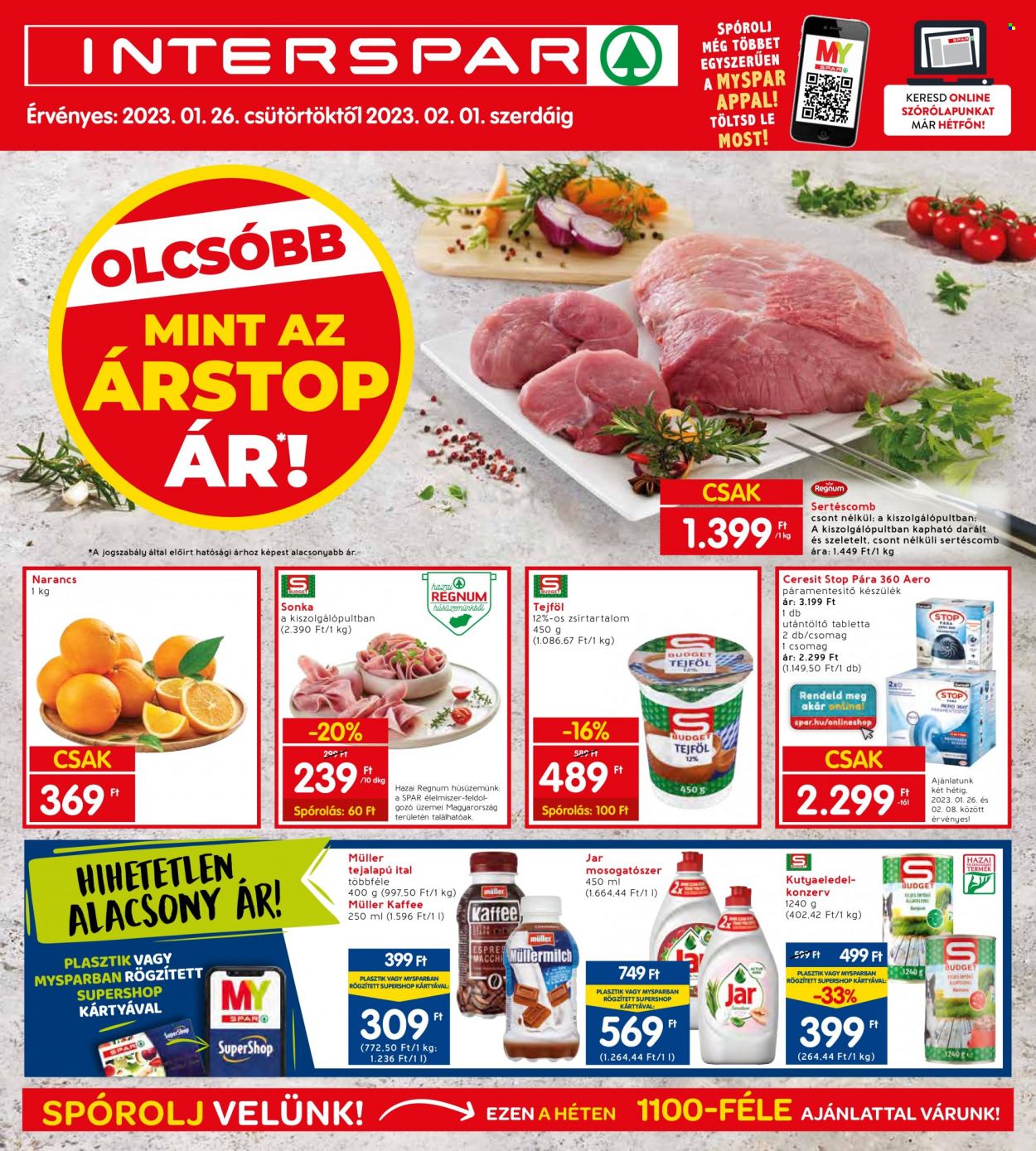 INTERSPAR akciós újságok - 2023.01.26 - 2023.02.01. Oldal 1