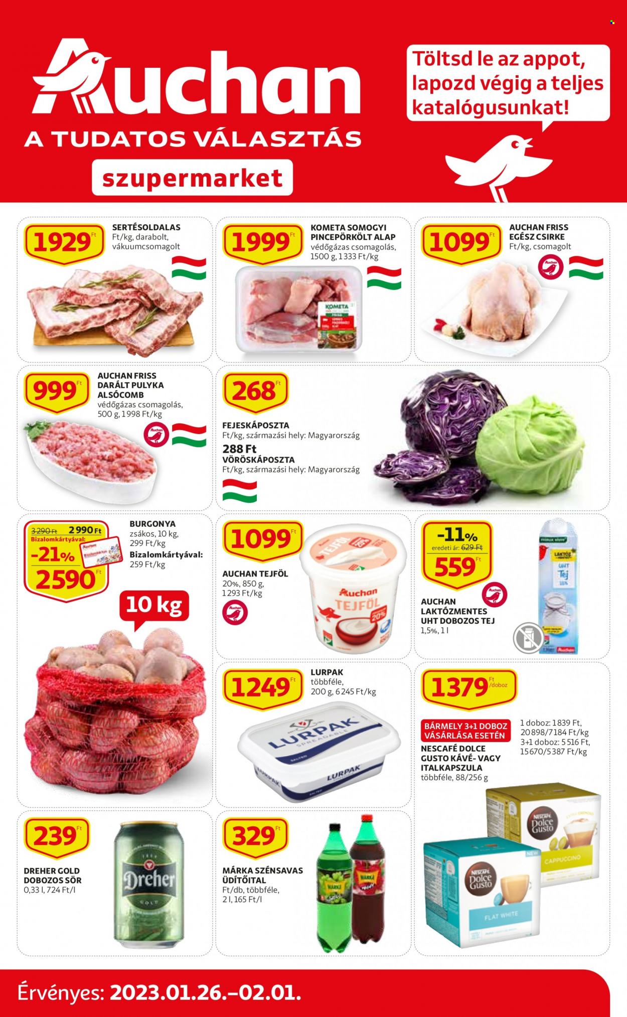 Auchan akciós újságok - 2023.01.26 - 2023.02.01. Oldal 1