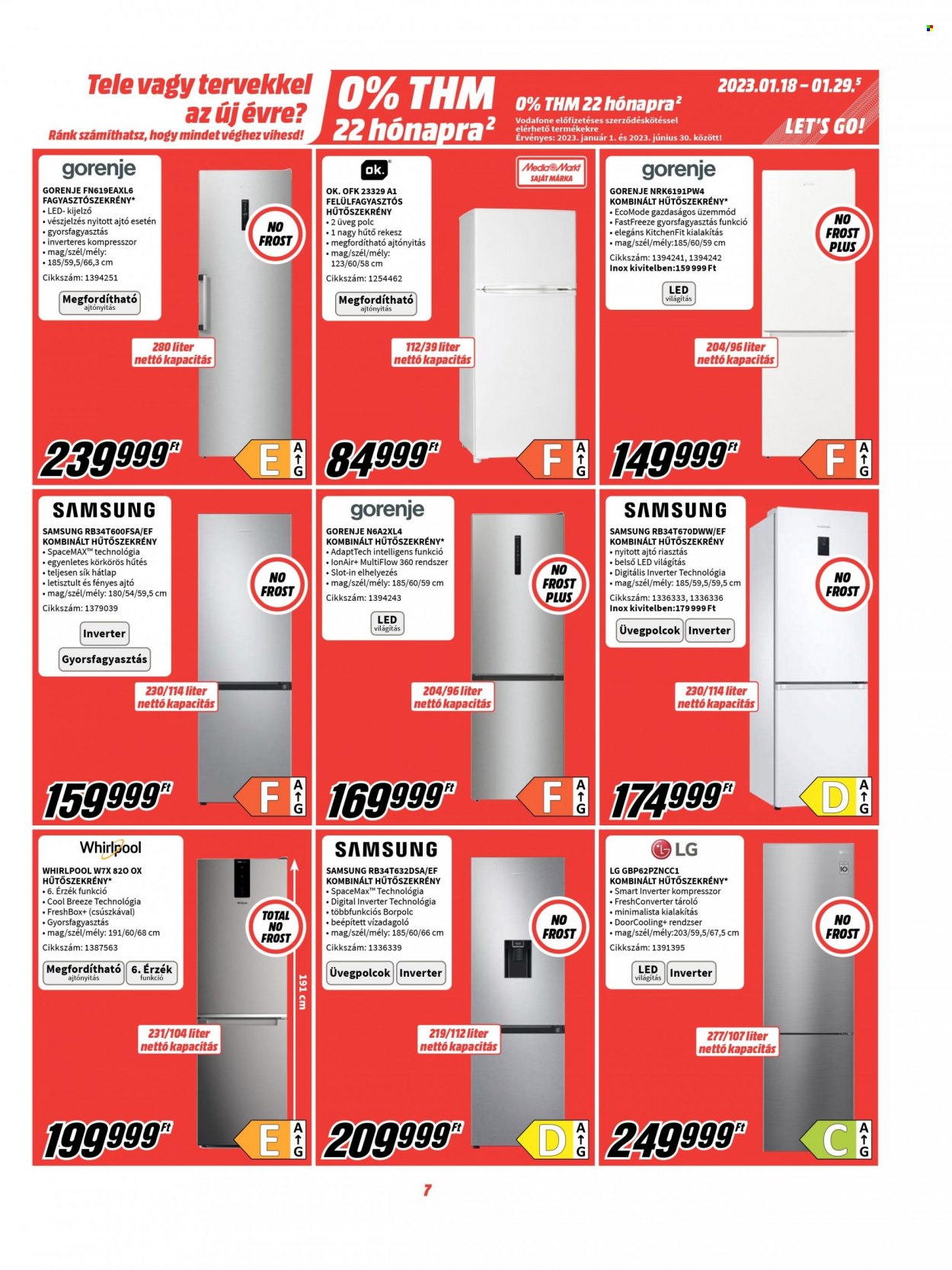 MediaMarkt akciós újságok - 2023.01.18 - 2023.01.29. Oldal 7
