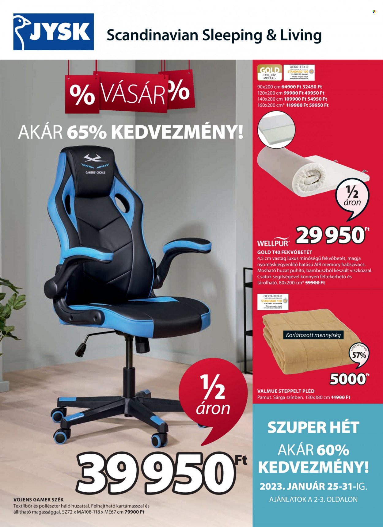 JYSK akciós újságok - 2023.01.25 - 2023.01.31. Oldal 1