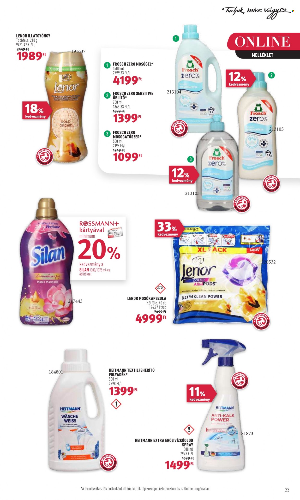 Rossmann akciós újságok - 2023.01.30 - 2023.02.10. Oldal 23