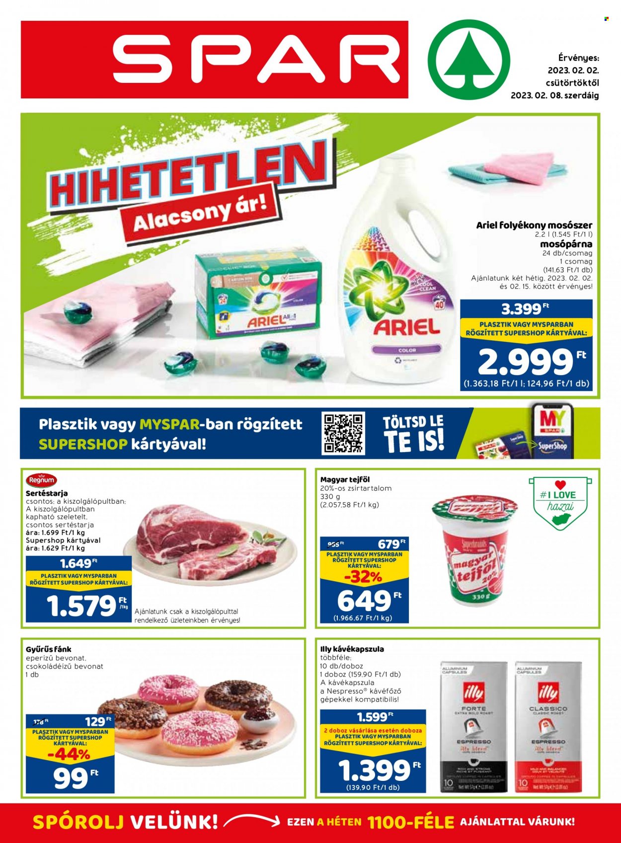 SPAR akciós újságok - 2023.02.02 - 2023.02.08. Oldal 1