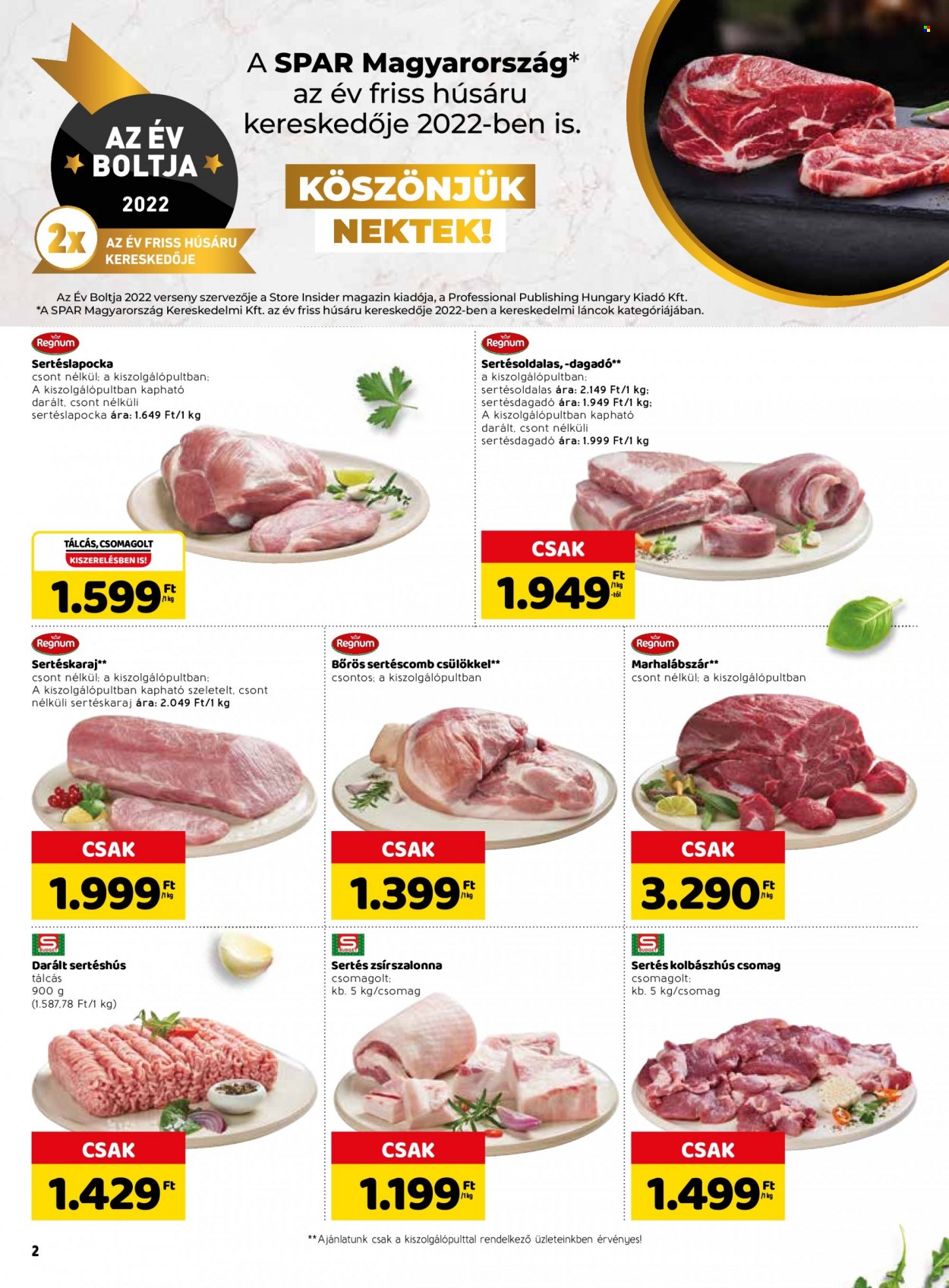 SPAR akciós újságok - 2023.02.02 - 2023.02.08. Oldal 2