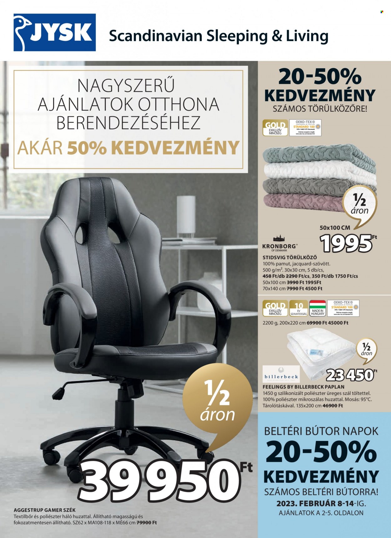 JYSK akciós újságok - 2023.02.08 - 2023.03.12. Oldal 1