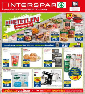 Újság INTERSPAR - 2023.02.16 - 2023.02.22.