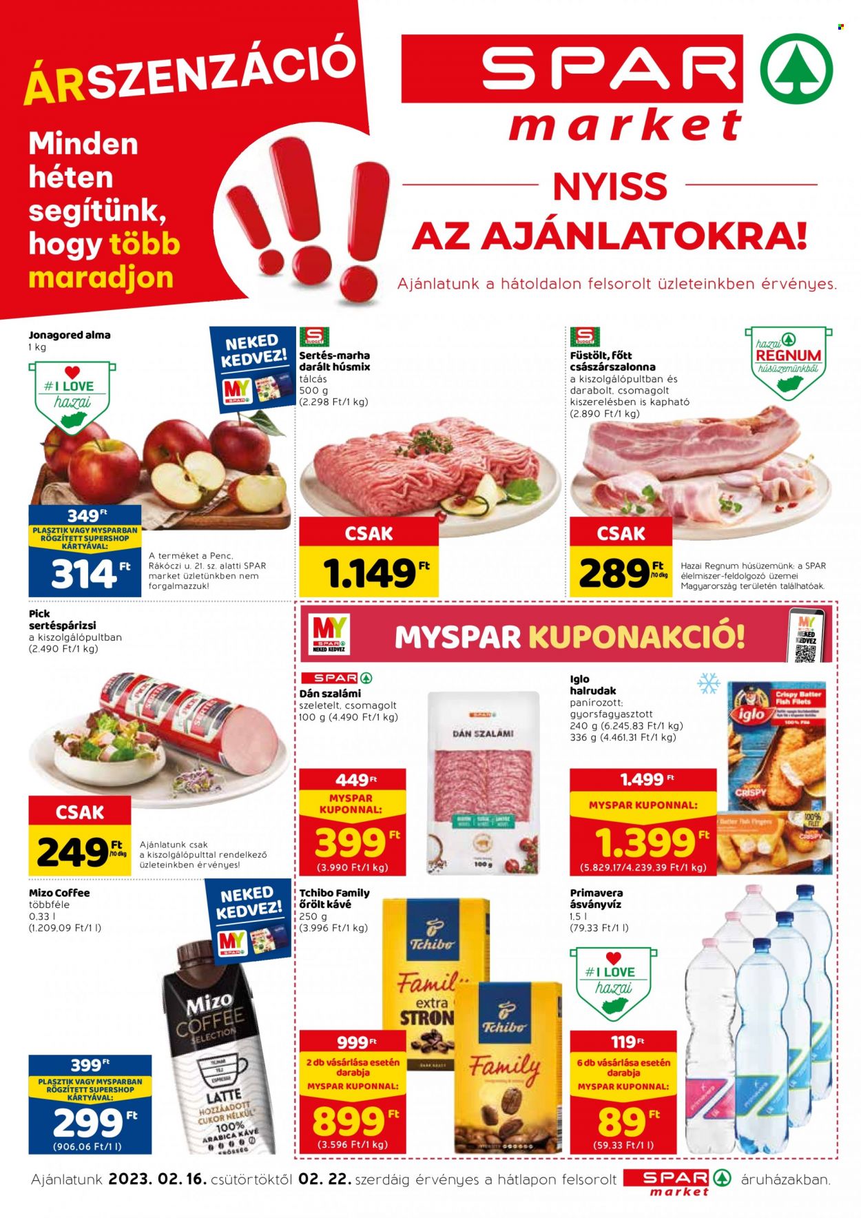 SPAR market akciós újságok - 2023.02.16 - 2023.02.22. Oldal 1