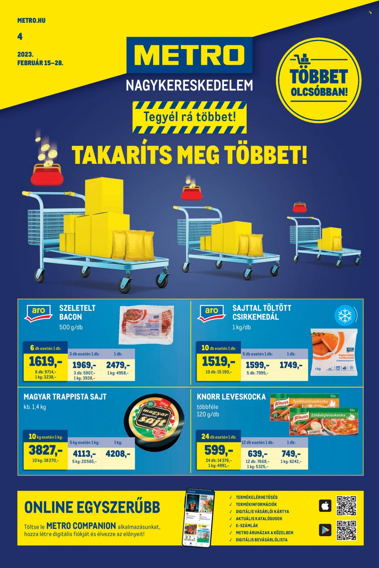 Metro akciós újságok - 2023.02.15 - 2023.02.28. Oldal 1