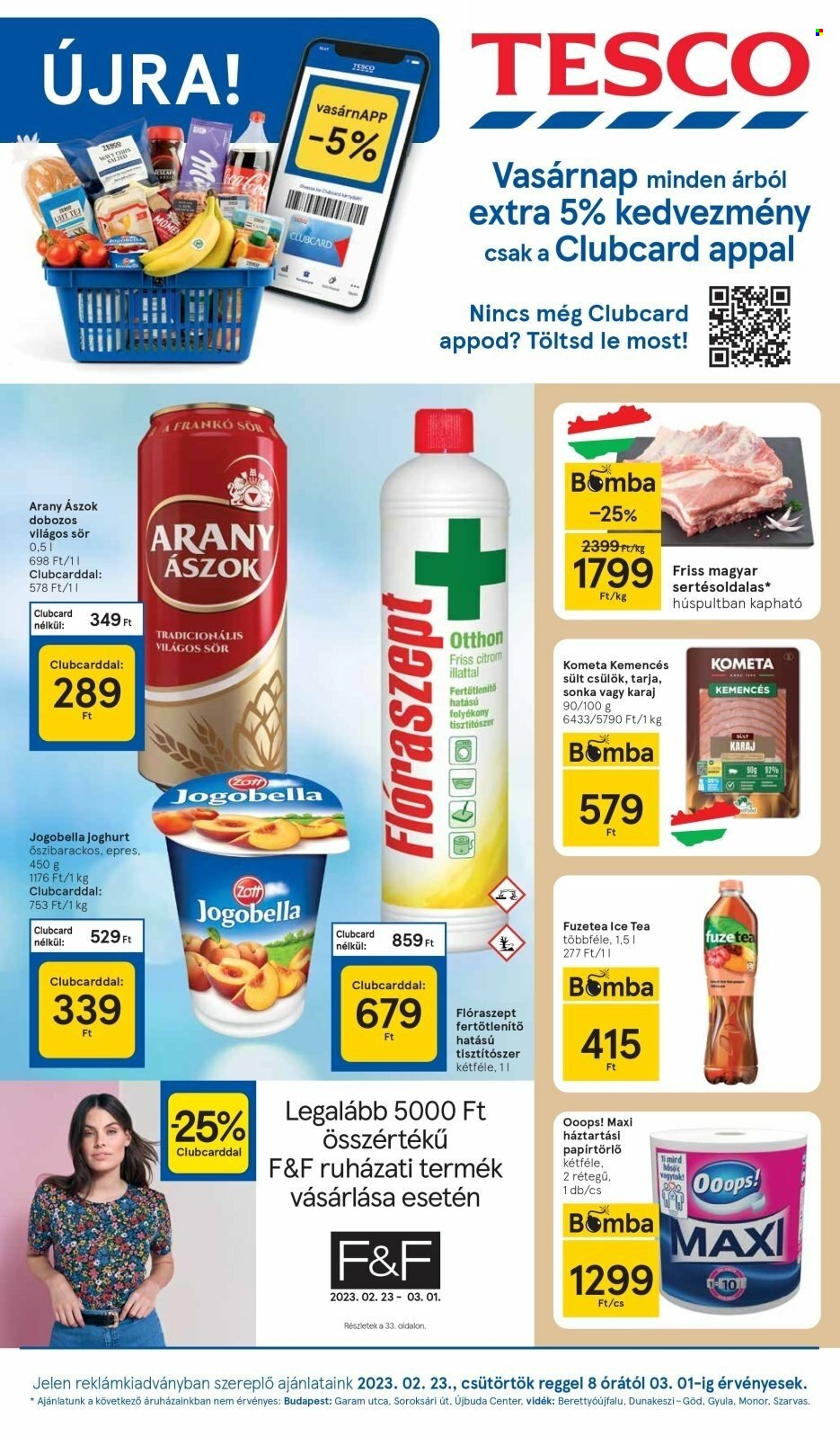 TESCO akciós újságok - 2023.02.23 - 2023.03.01. Oldal 1