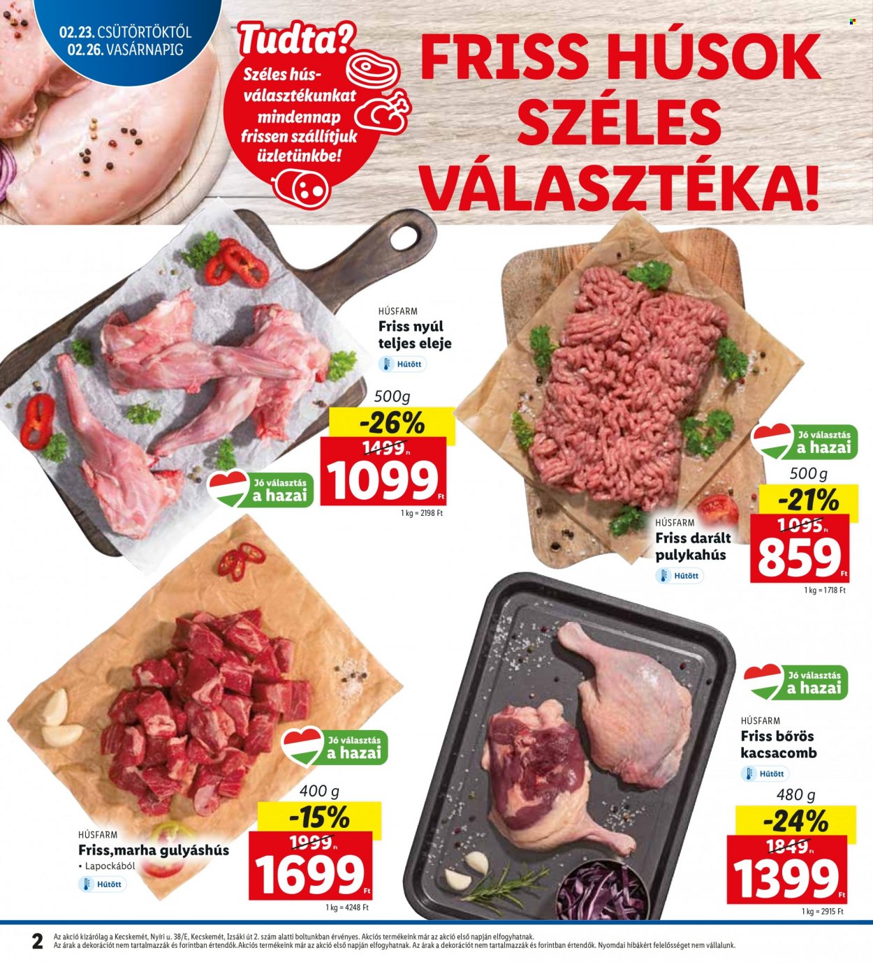 Lidl akciós újságok - 2023.02.23 - 2023.02.26. Oldal 2