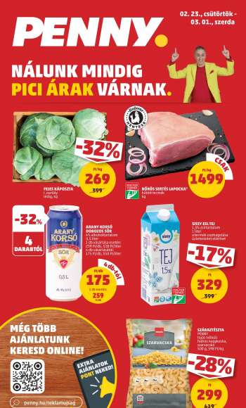 Újság Penny Market - 2023.02.23 - 2023.03.01.