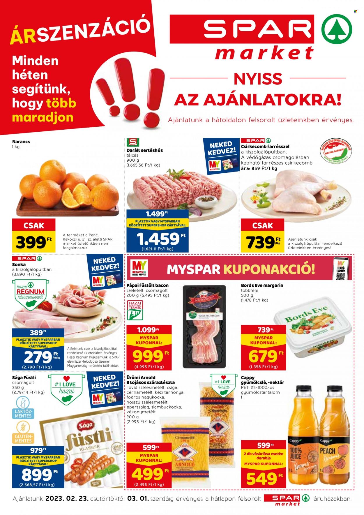SPAR market akciós újságok - 2023.02.23 - 2023.03.01. Oldal 1
