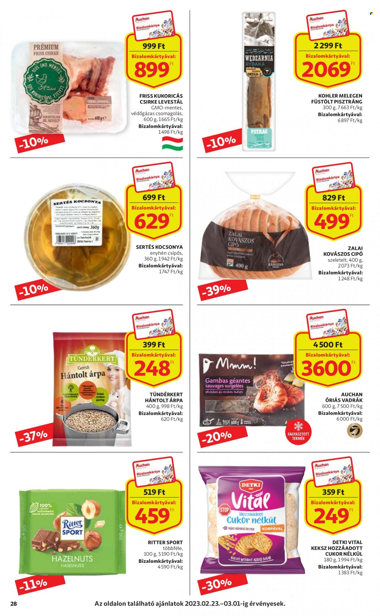 Auchan akciós újságok - 2023.02.23 - 2023.03.01. Oldal 28