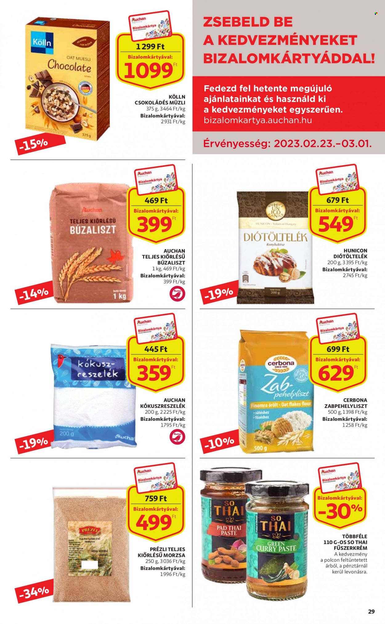Auchan akciós újságok - 2023.02.23 - 2023.03.01. Oldal 29