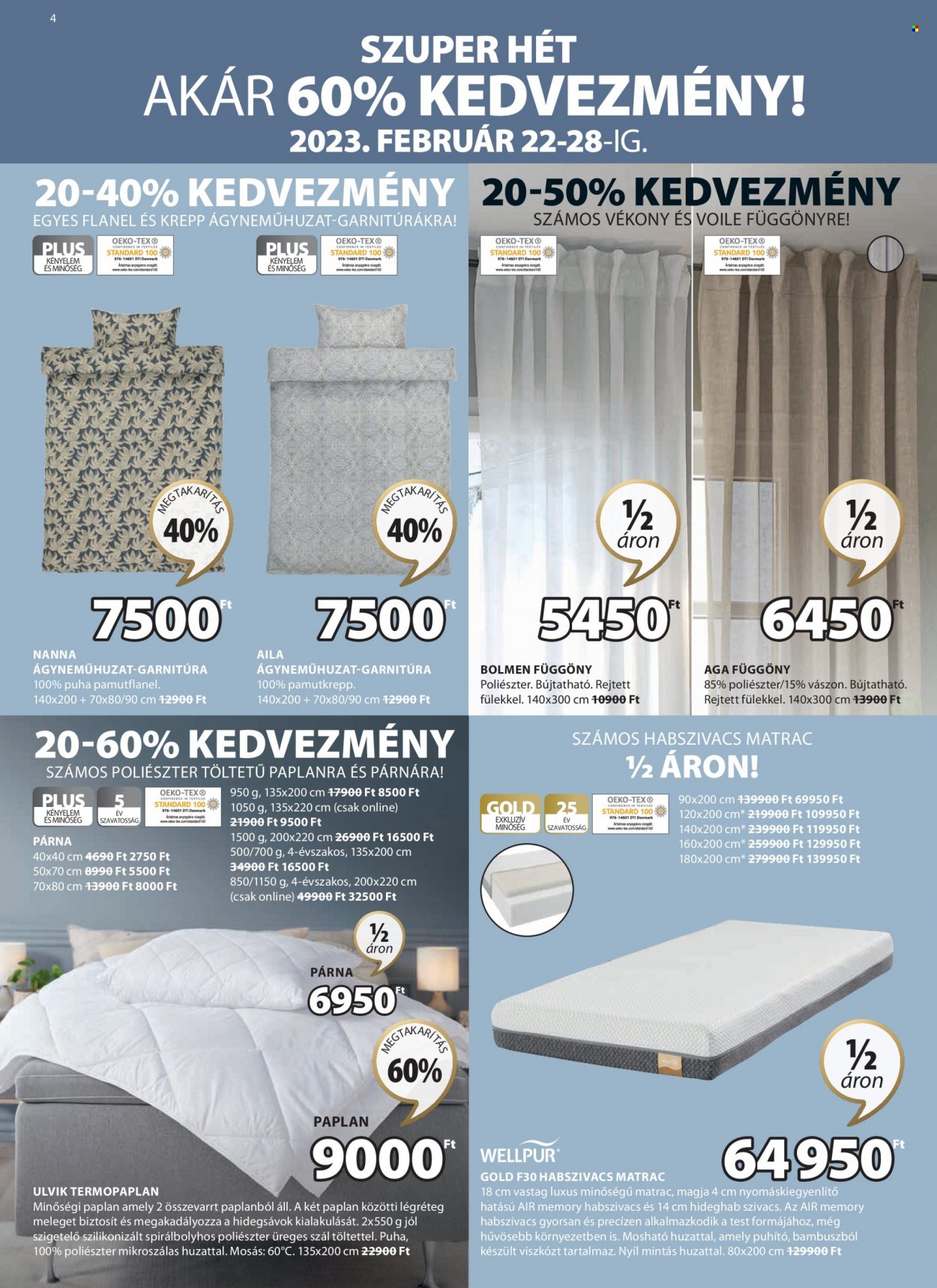 JYSK akciós újságok - 2023.02.22 - 2023.03.12. Oldal 4