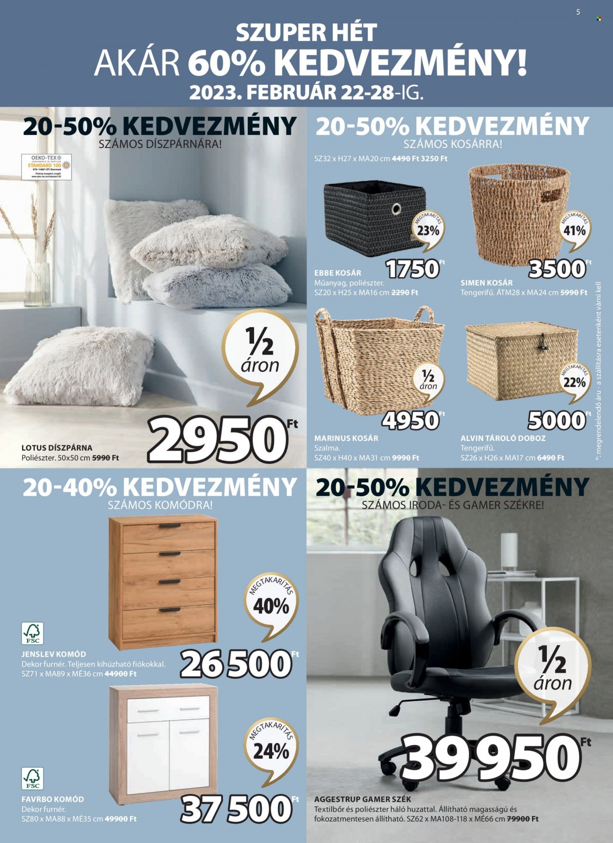 JYSK akciós újságok - 2023.02.22 - 2023.03.12. Oldal 5