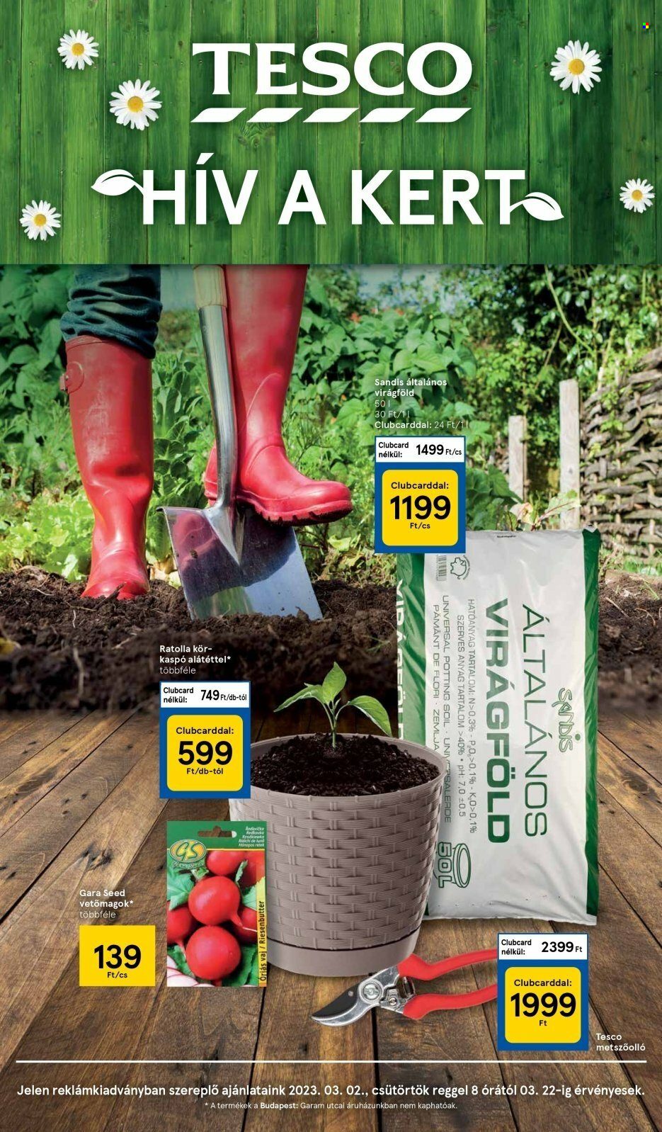 TESCO akciós újságok - 2023.03.02 - 2023.03.22. Oldal 1