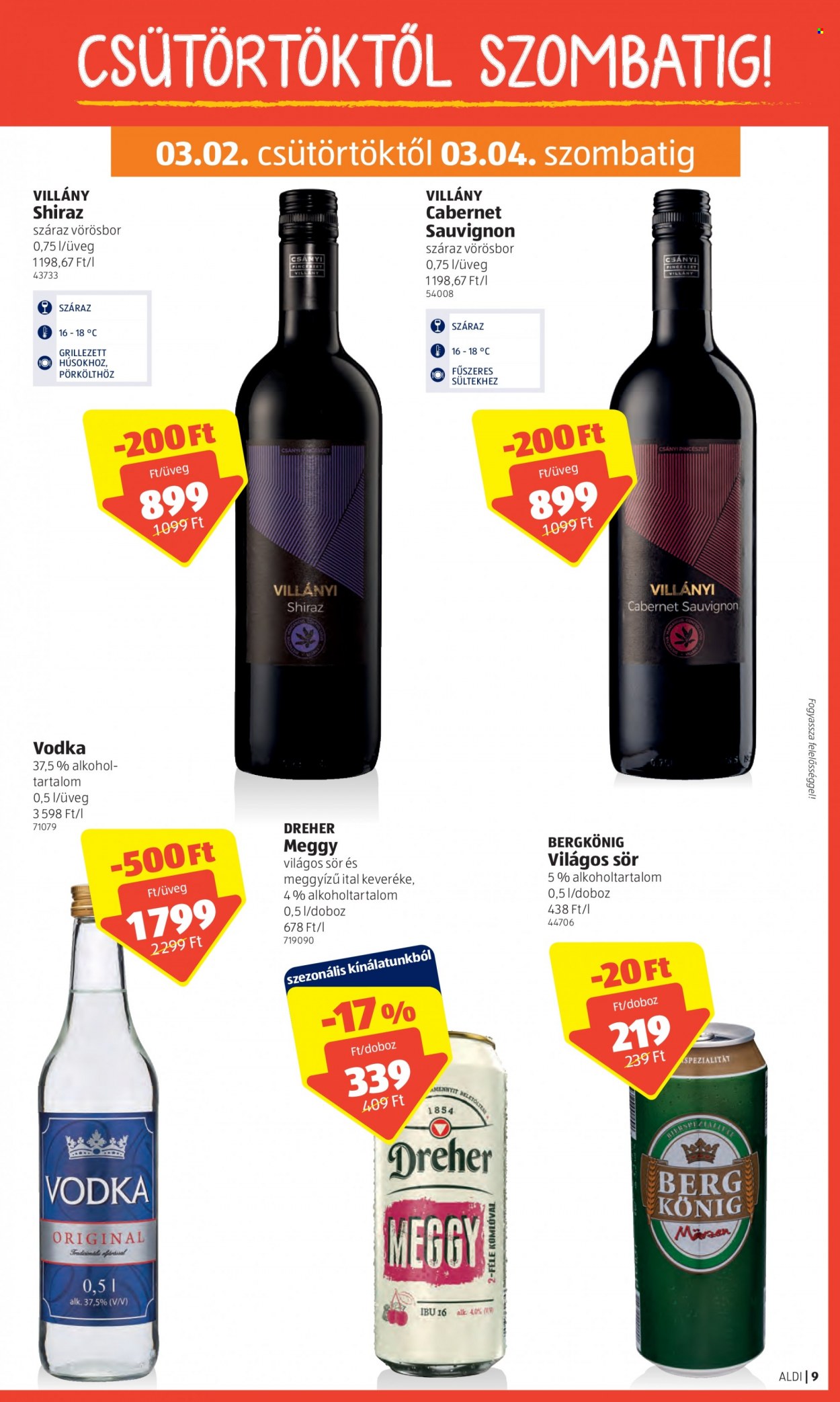 Aldi akciós újságok - 2023.03.02 - 2023.03.08. Oldal 9