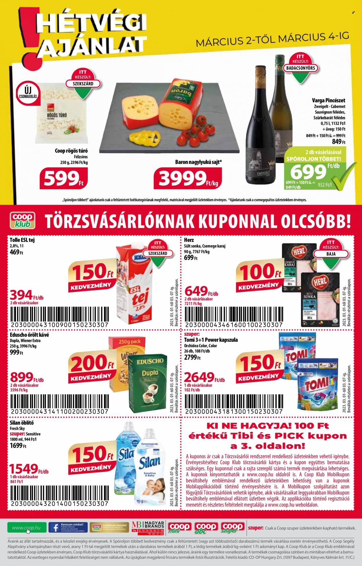 Coop akciós újságok - 2023.03.01 - 2023.03.07. Oldal 8