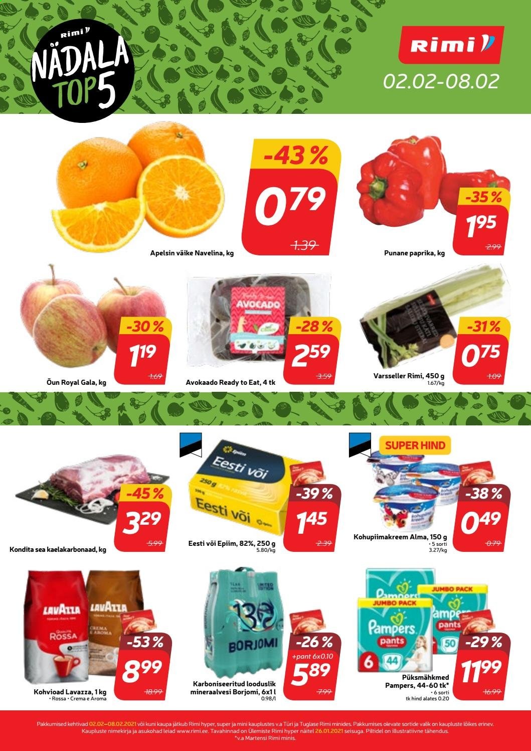 Rimi kliendileht - 02.02.2021 - 08.02.2021. Lehekülg 1