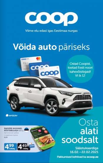 Kaupluse Coop kliendileht - 16.02.2021 - 22.02.2021.
