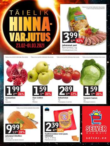 Kaupluse Selver kliendileht - 23.02.2021 - 01.03.2021.