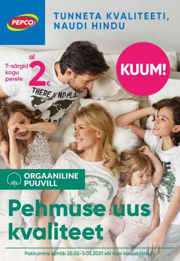Kaupluse Pepco kliendileht - 25.02.2021 - 04.03.2021.