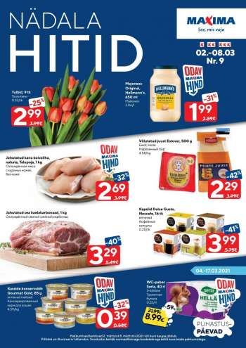 Kaupluse Maxima kliendileht - 02.03.2021 - 08.03.2021.