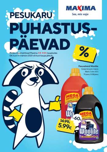 Kaupluse Maxima kliendileht - 04.03.2021 - 17.03.2021.