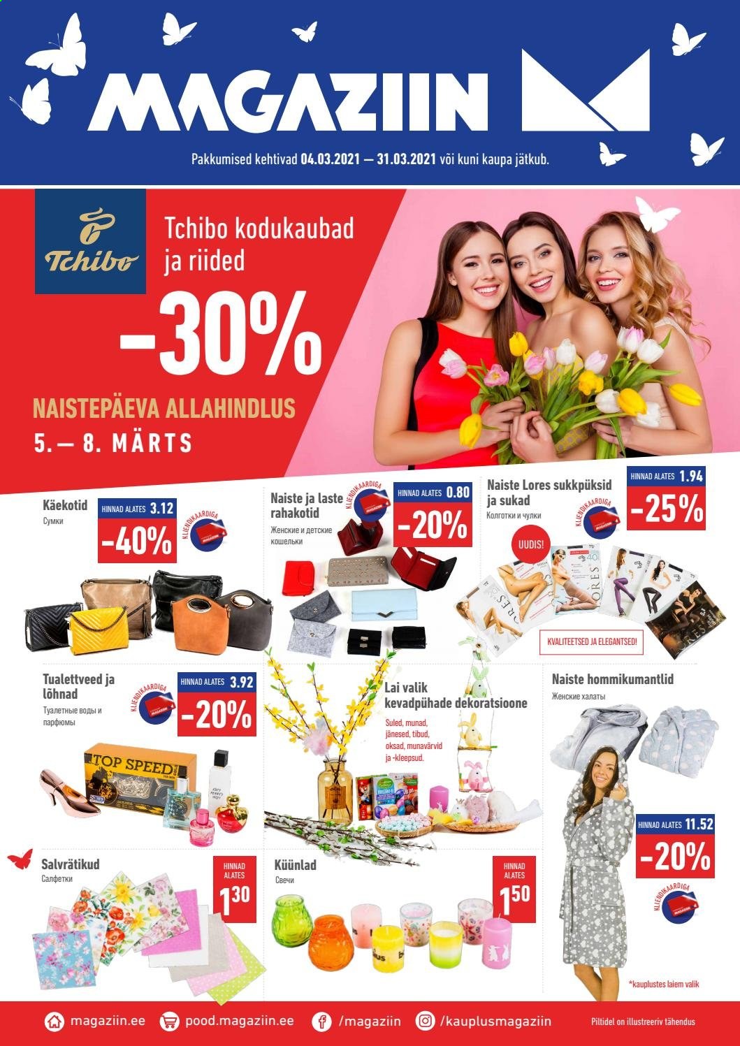Magaziin kliendileht - 04.03.2021 - 31.03.2021. Lehekülg 1