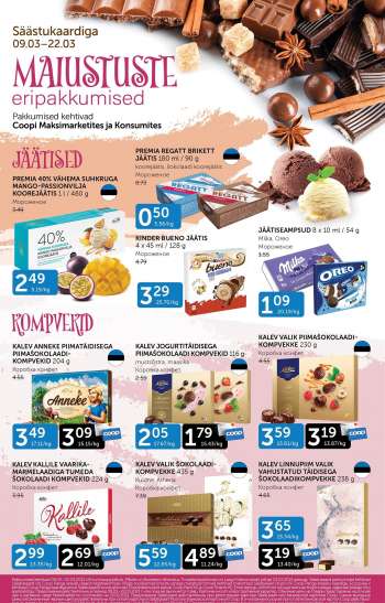 Kaupluse Coop kliendileht - 09.03.2021 - 22.03.2021.