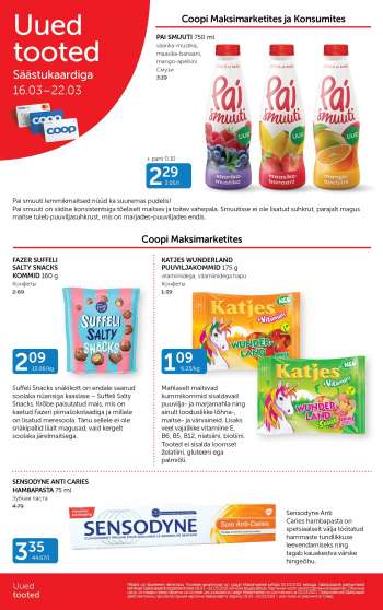 Kaupluse Coop kliendileht - 16.03.2021 - 22.03.2021.