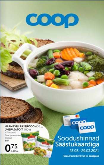 Kaupluse Coop kliendileht - 23.03.2021 - 29.03.2021.