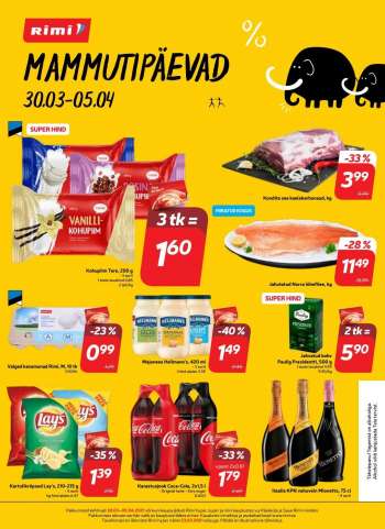 Kaupluse Rimi kliendileht - 30.03.2021 - 05.04.2021.