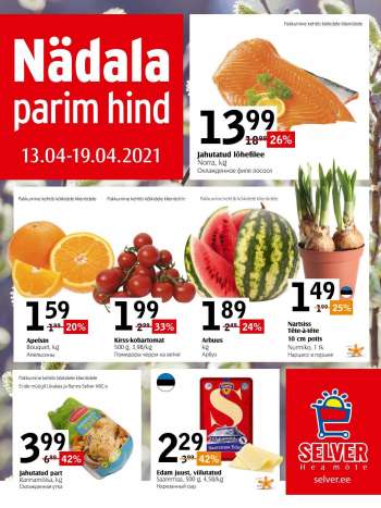 Kaupluse Selver kliendileht - 13.04.2021 - 19.04.2021.