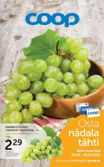 Kaupluse Coop kliendileht - 20.04.2021 - 26.04.2021.