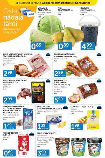 Kaupluse Coop kliendileht - 27.04.2021 - 03.05.2021.