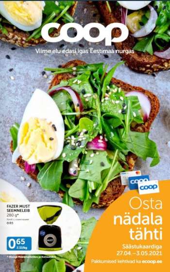 Kaupluse Coop kliendileht - 27.04.2021 - 03.05.2021.