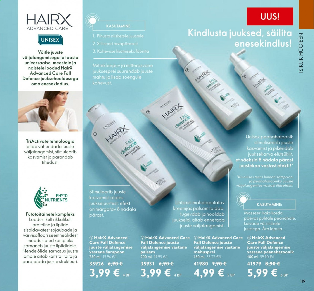 thumbnail - Kaupluse Oriflame kliendileht - 01.05.2021 - 31.05.2021 - soodustooted - HairX, šampoon, palsam. Lehekülg 119.