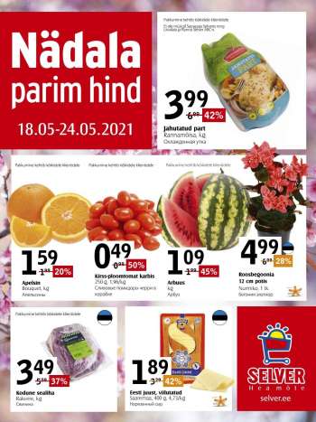 Kaupluse Selver kliendileht - 18.05.2021 - 24.05.2021.