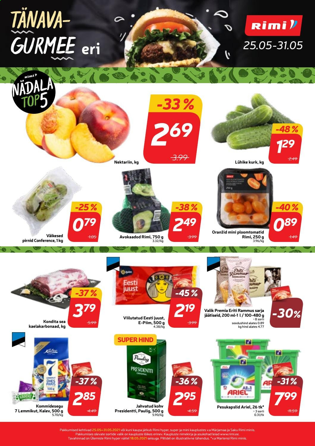 Rimi kliendileht - 25.05.2021 - 31.05.2021. Lehekülg 1