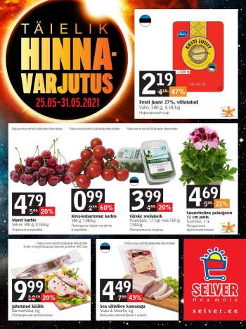 Kaupluse Selver kliendileht - 25.05.2021 - 31.05.2021.