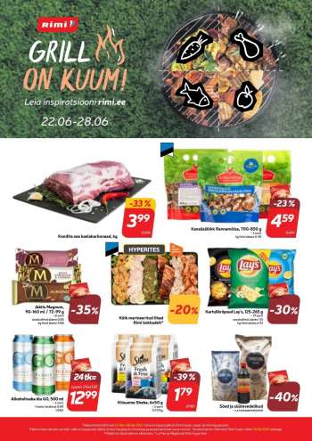 Kaupluse Rimi kliendileht - 22.06.2021 - 28.06.2021.