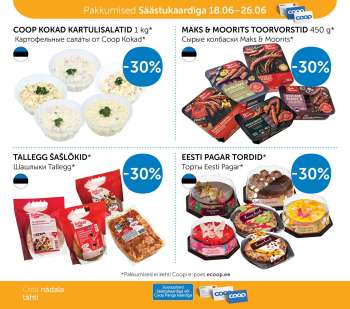 Kaupluse Coop kliendileht - 18.06.2021 - 26.06.2021.