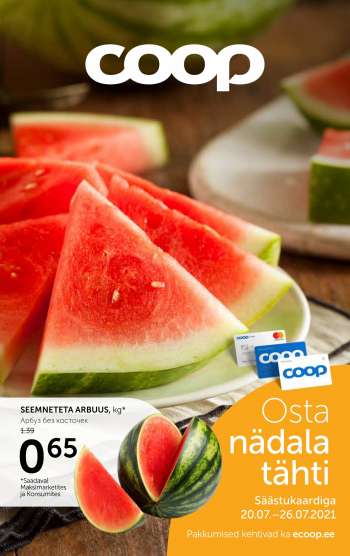 Kaupluse Coop kliendileht - 20.07.2021 - 26.07.2021.