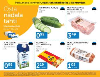 Kaupluse Coop kliendileht - 27.07.2021 - 02.08.2021.