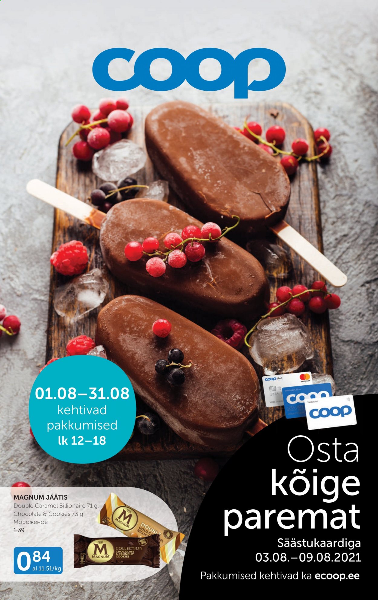 Coop kliendileht - 03.08.2021 - 09.08.2021. Lehekülg 1