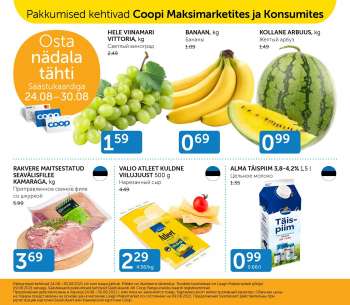 Kaupluse Coop kliendileht - 24.08.2021 - 30.08.2021.