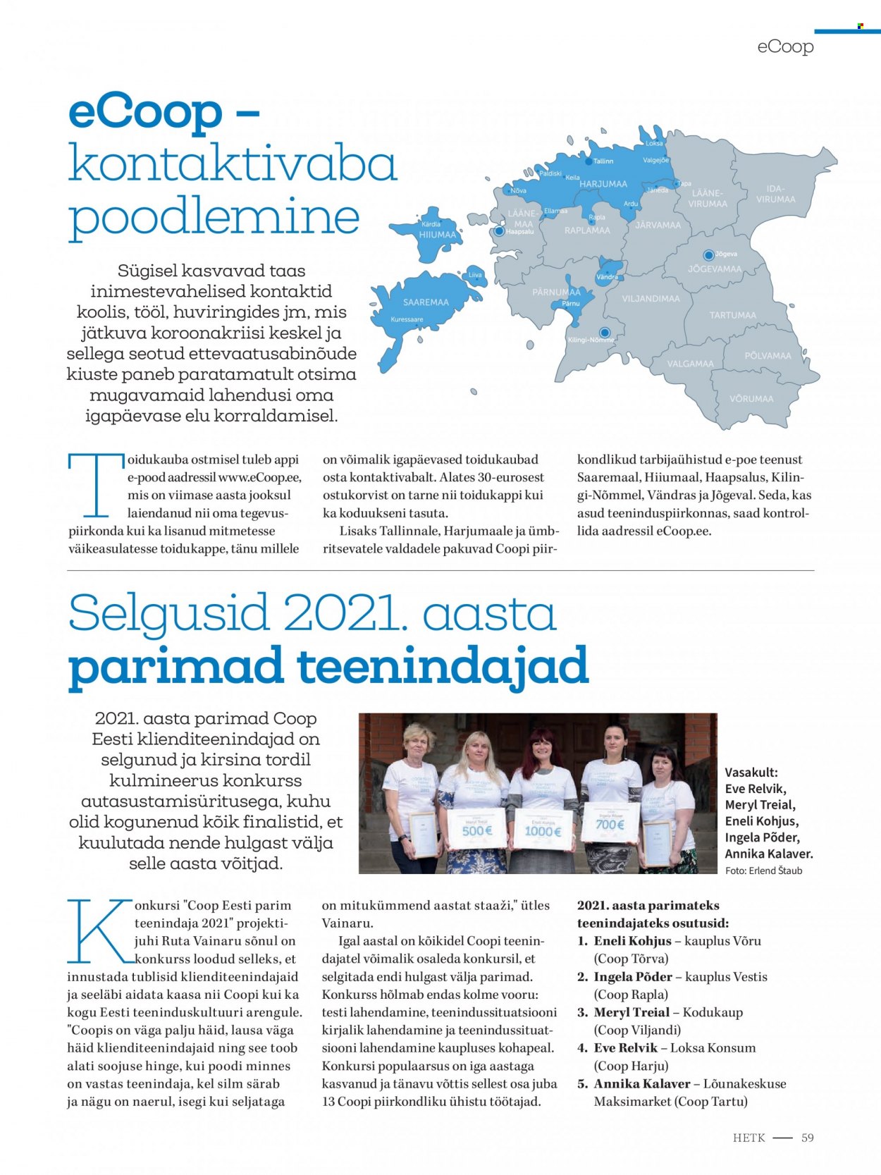 Coop kliendileht - 06.09.2021 - 30.11.2021. Lehekülg 59