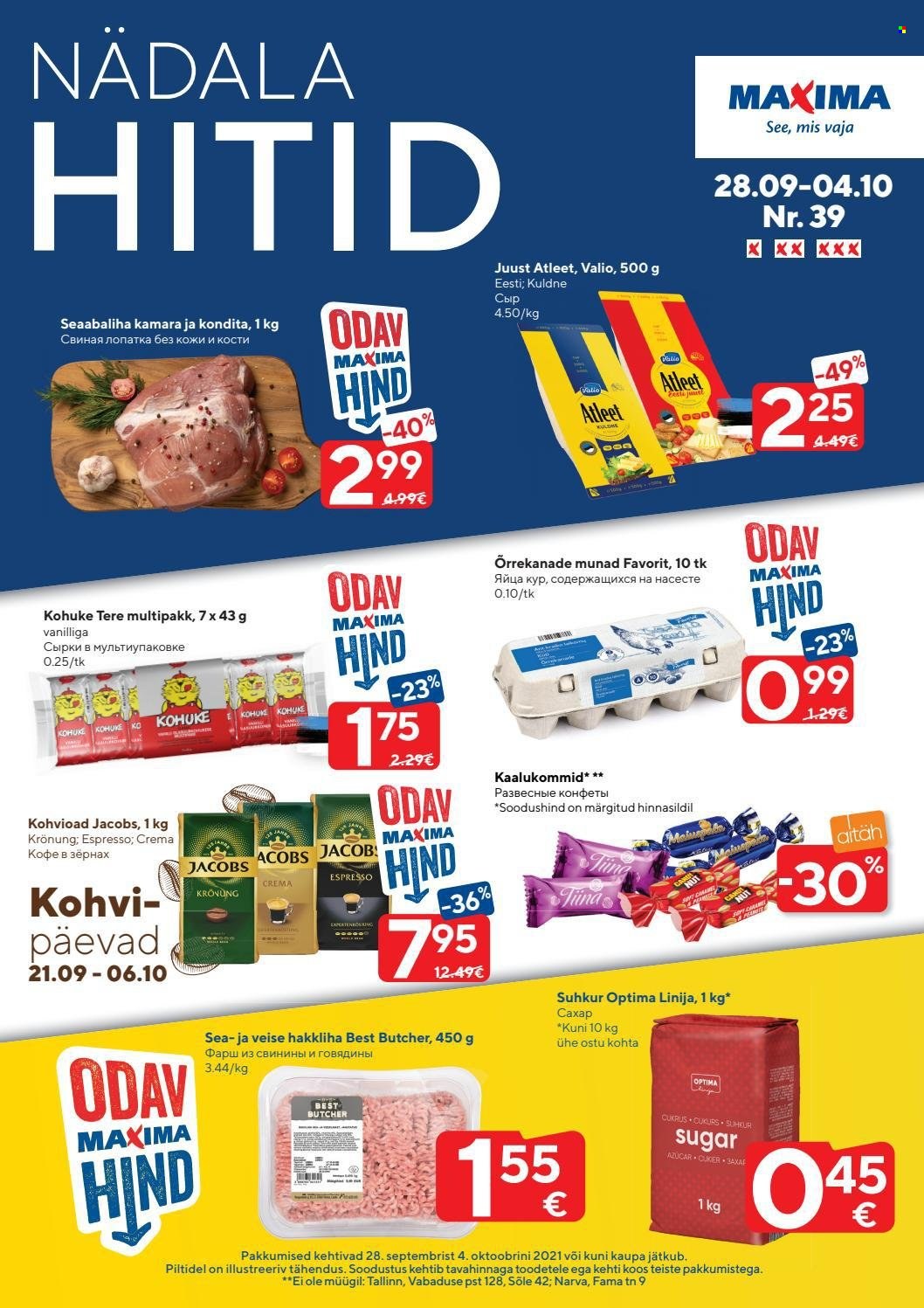 Maxima kliendileht - 28.09.2021 - 04.10.2021. Lehekülg 1