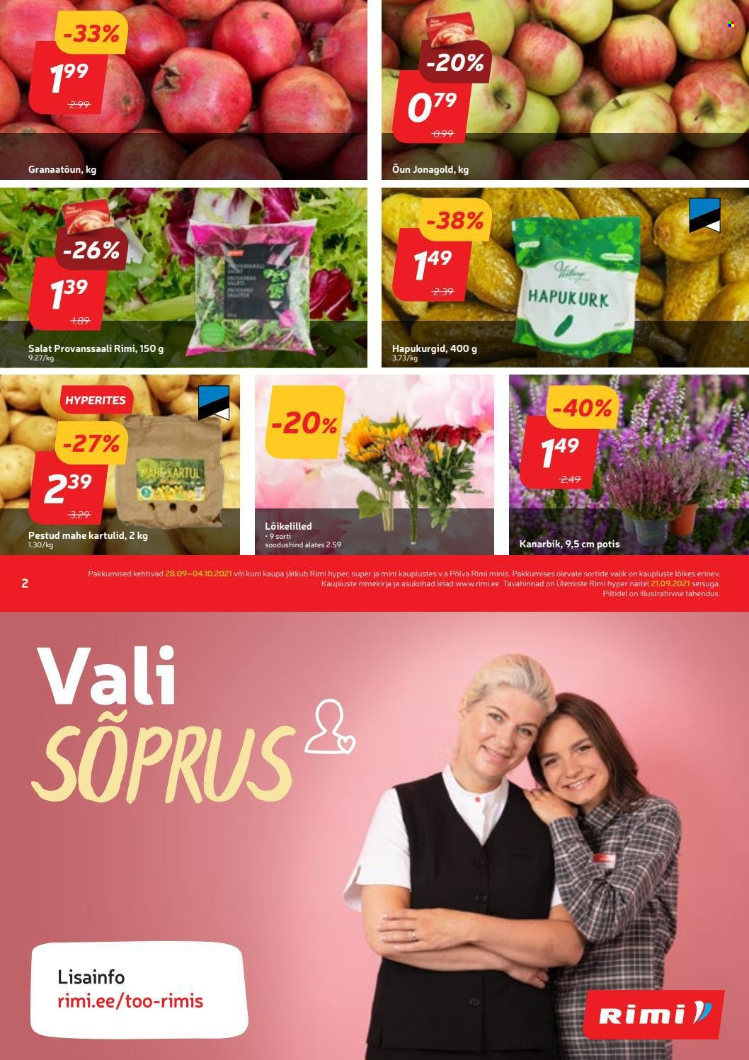 Rimi kliendileht - 28.09.2021 - 04.10.2021. Lehekülg 2